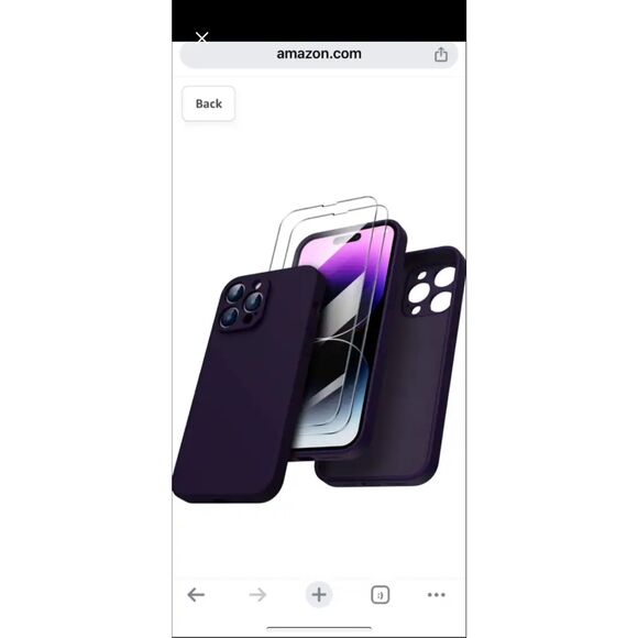 iPhone 14 Pro Max Case 6.7 Dark Purple Ornato NEW - Picture 1 of 7